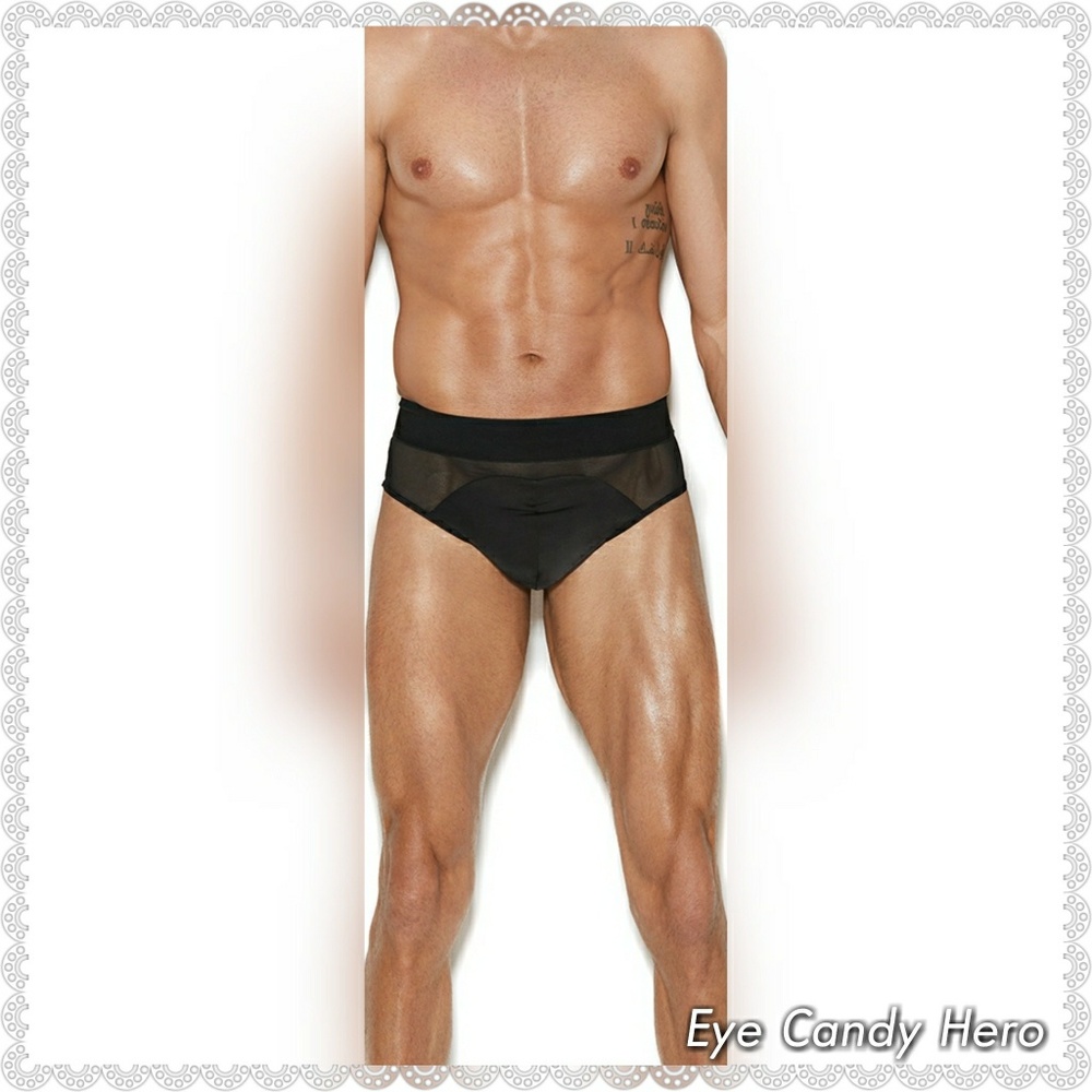 🆕Black Men’s mesh & lycra jock strap.